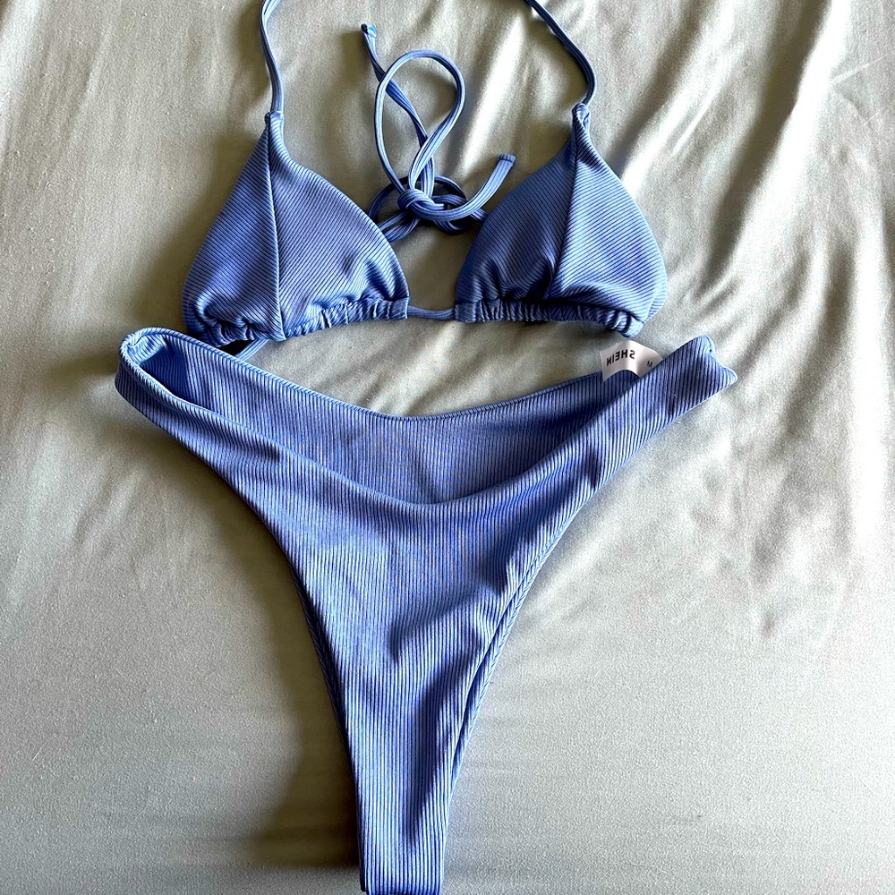 Blue bikini
